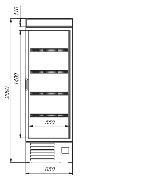Refrigerated cabinets Kansas A1SG 065 MT/HT 1HD 210-D500A-065