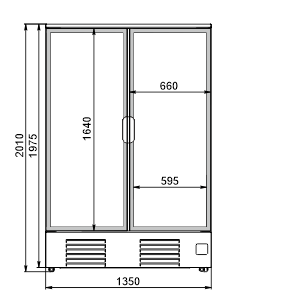 Refrigerated cabinets Kansas A1SG 076 HT 2HD 200-D1000-135 Refrigerated cabinets Kansas A1SG 076 HT 2HD 200-D1000-135