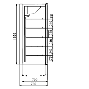 Refrigerated cabinets Kansas A1SG 076 LT 1HD 200-D500-067