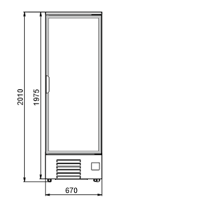 Refrigerated cabinets Kansas A1SG 076 LT 1HD 200-D500-067