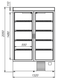 Refrigerated cabinets Kansas A1SG 065/075/085 MT/HT 2HD 210-D1000/D1200/D1600 A-132