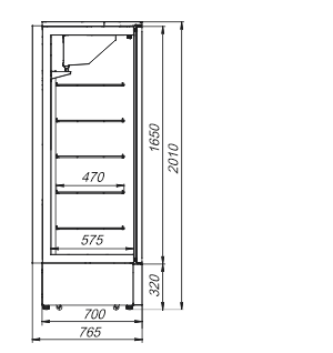 Refrigerated cabinets Kansas AZG 076 LT 2HD 200-D1000-135