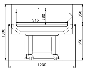 Promotional merchandiser Virginia AC 120 deli self 100-DLA