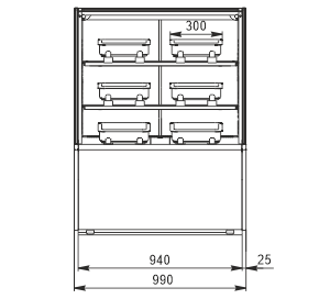 Confectionery counters Dakota AС 081 patisserie 2 OSPD 130-DLA