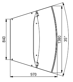 Confectionery counters Dakota Sapphire KA 090 patisserie PS 140-DLA-ER35 - option Confectionery counters Dakota Sapphire KA 090 patisserie PS 140-DLA-ER35 - option