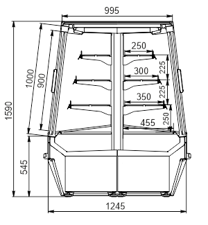 Promotional merchandiser Indiana vision AI 125 MT D 160-DLA