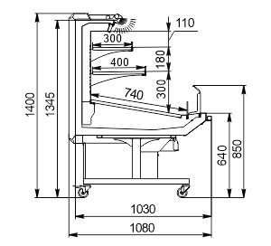 Refrigerated counters Missouri promo MC 100 deli SH self 140-DLA Refrigerated counters Missouri promo MC 100 deli SH self 140-DLA