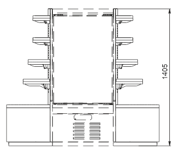 Semi-vertical cabinets Indiana eco cube 2 ASV 070 MT O A