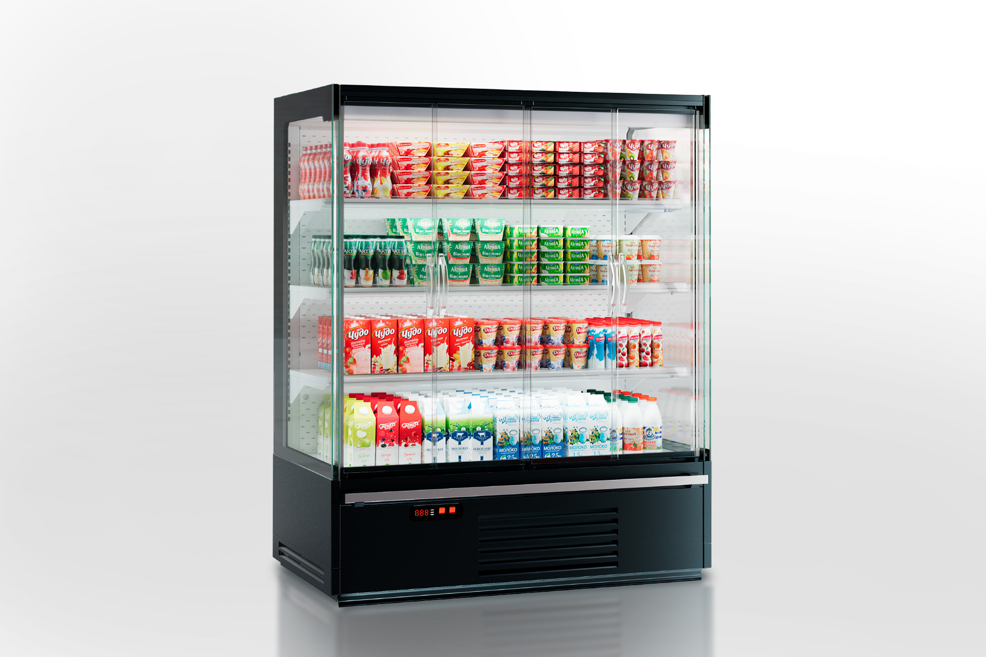 Refrigerated multideck cabinets Indiana cube 2 ASV 070 MT D 170-DLA