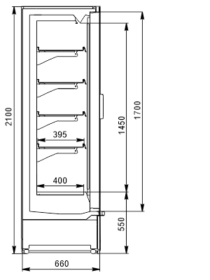 Multideck cabinets Indiana 2 cube AV 066 LT D 210-DLA