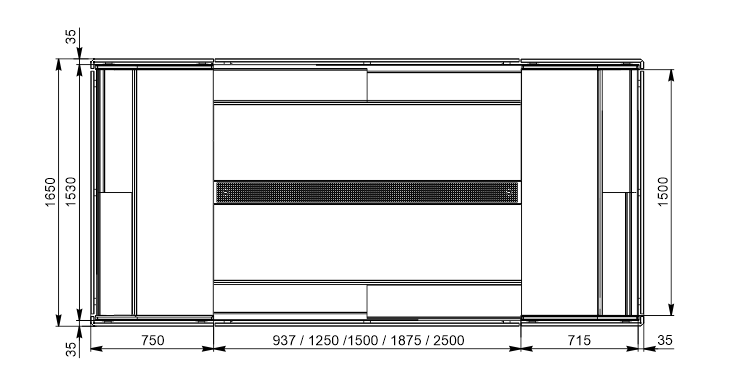 Indiana eco MSV 070 MT D 130-DLM/DLA - island version Indiana eco MSV 070 MT D 130-DLM/DLA - island version
