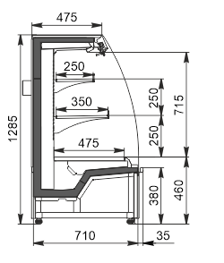 Semi-vertical cabinet Indiana eco MSV 070 MT O 130-DLM/DLA (Model 2024) Semi-vertical cabinet Indiana eco MSV 070 MT O 130-DLM/DLA (Model 2024)