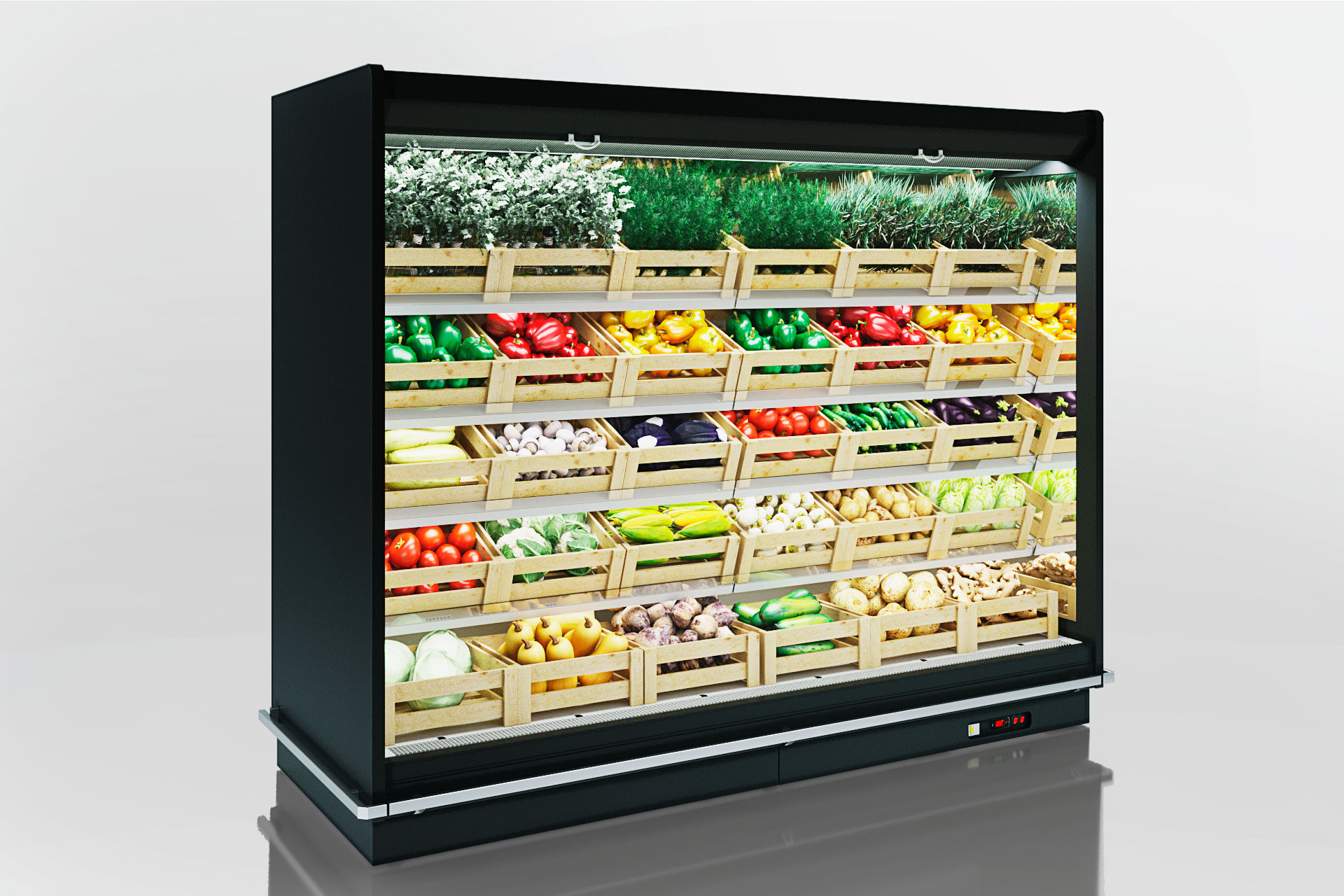 Refrigerated multideck cabinets Louisiana 5 FV MV 95 VF О 210-DLM
