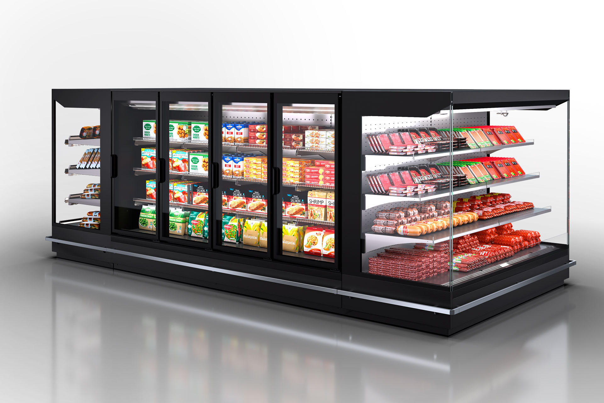 Refrigerated  multideck cabinets Indiana MV 080 LT D 160-DLM