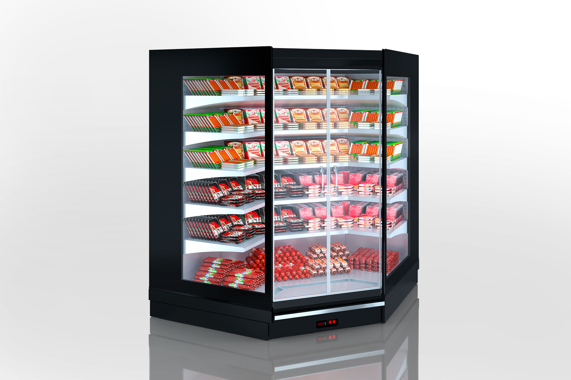 Multideck cabinets Louisiana 5 MV 105 MT D 210-DLM-IS90