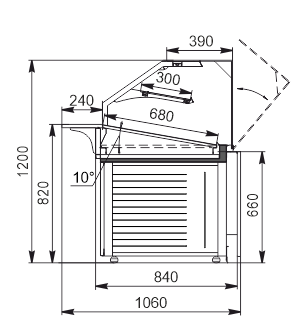 Neutral counter Missouri NC 084 bakery N OS 120