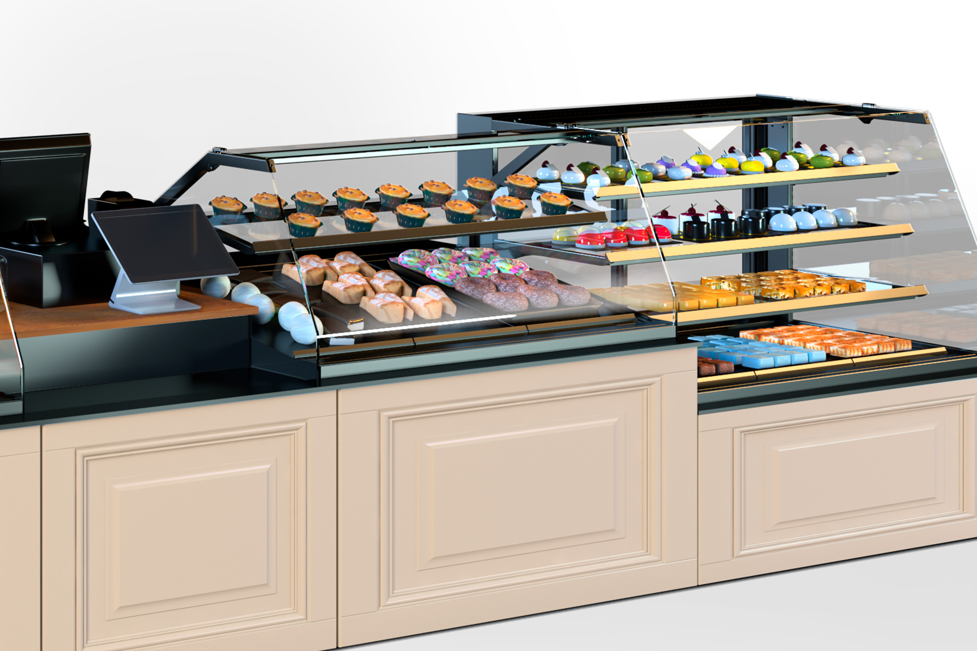 Refrigerated counters Missouri AK 084 bakery OS 120-DLA