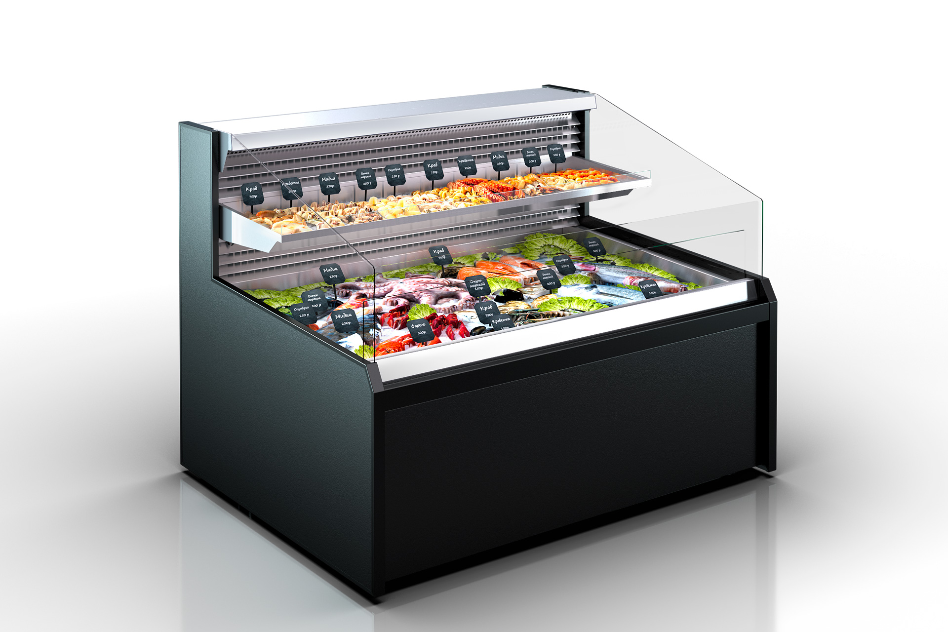 Refrigerated сounter Missouri AC 120 cascade fish self 120-SPLM/SPLA