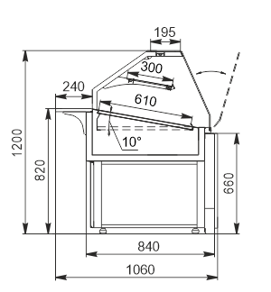 Refrigerated counters Missouri AC 084 bakery OS 120-DLA