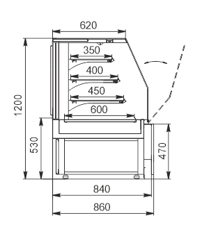 Refrigerated counters Missouri AK 084 patisserie OS 120-DLA