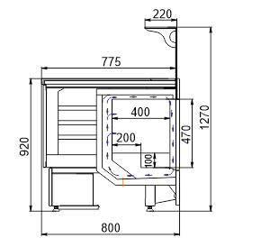 Refrigerated counters Missouri MC 100 grill combi L 2 130-DLA
