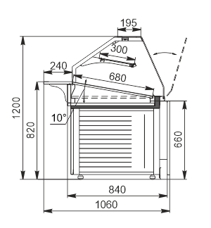 Neutral counter Missouri NK 084 bakery N OS 120 Neutral counter Missouri NC 084 bakery N OS 120 (option)