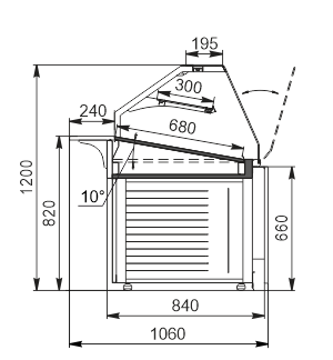 Neutral counter Missouri NK 084 bakery N2 OS 120 Neutral counter Missouri NC 084 bakery N2 OS 120 (option)