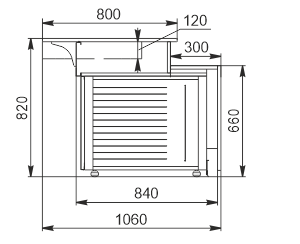 Neutral module Missouri NC 084 cash desk 2 self 082