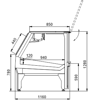 Refrigerated counters Missouri MC 120 meat PSPD 130-SLM/SLA