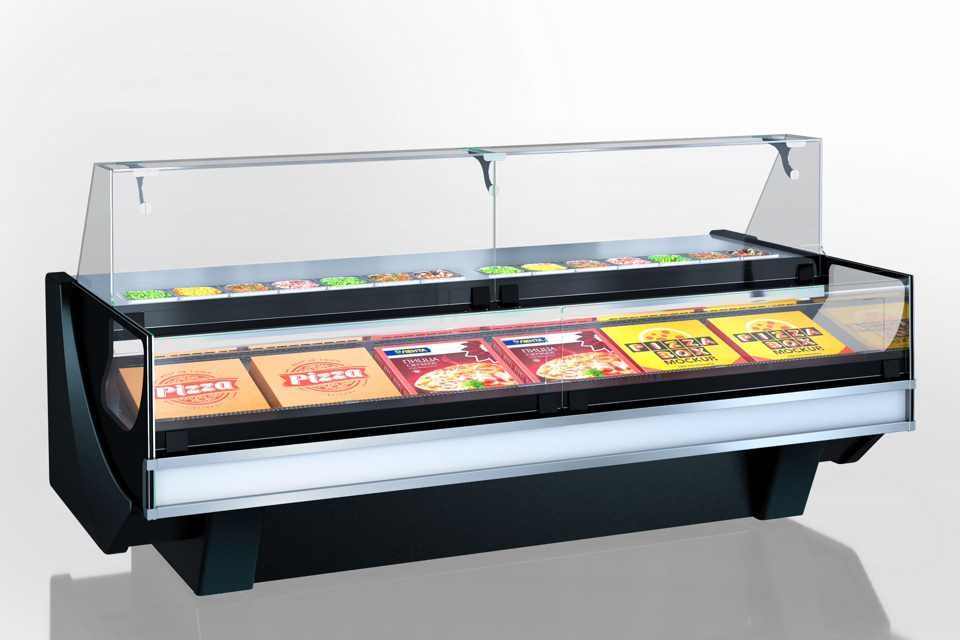 Refrigerated counters Missouri cold diamond MC 126 sushi/pizza combi L/self 130-DBM