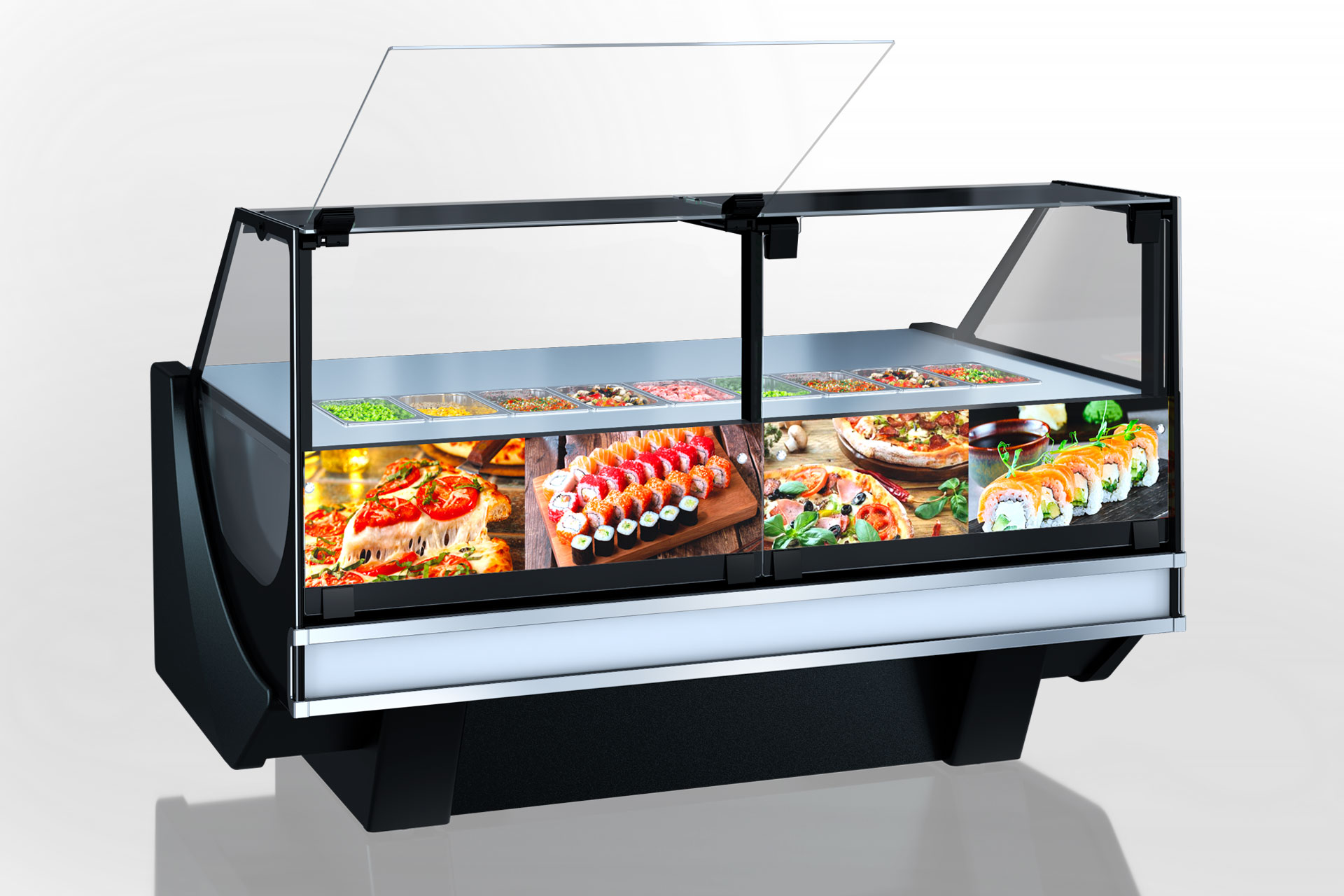 Refrigerated counters Missouri cold diamond MC 126  sushi/pizza PS 130-DBM