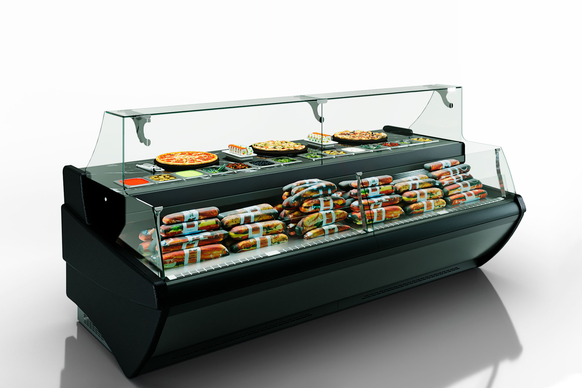 Counters Symphony MG 120 sushi/pizza combi L self 125-DBM