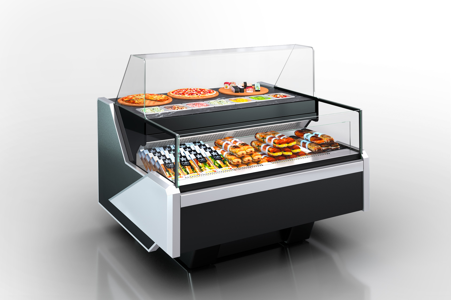Refrigerated counters Missouri enigma MC 122 sushi/pizza combi L self 115-DBM