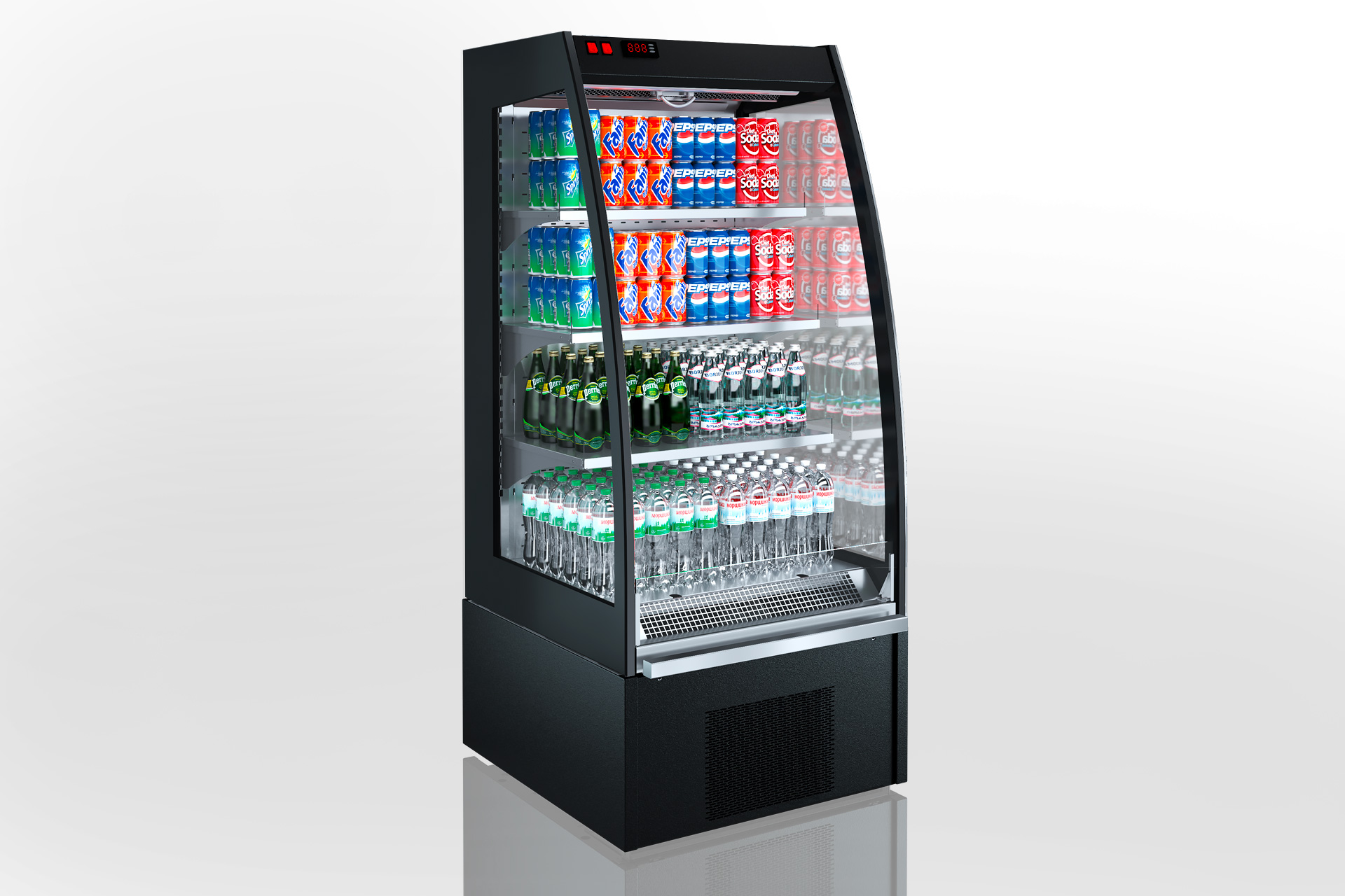 Niskie regały chłodnicze Indiana eco ASV 070 MT O 160-DLA