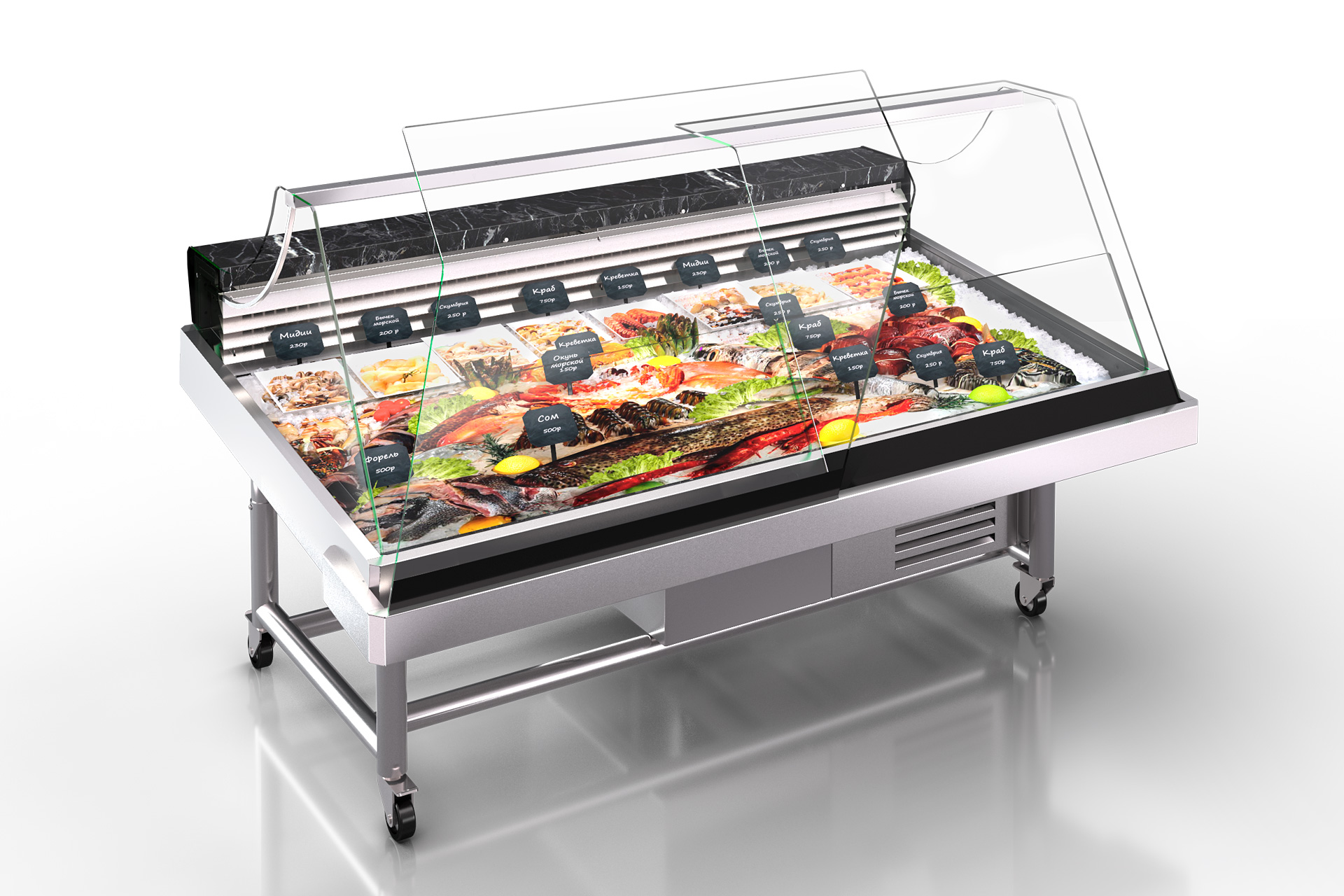 Refrigerated counters Virginia AK 118 fish OS 119-SPLA