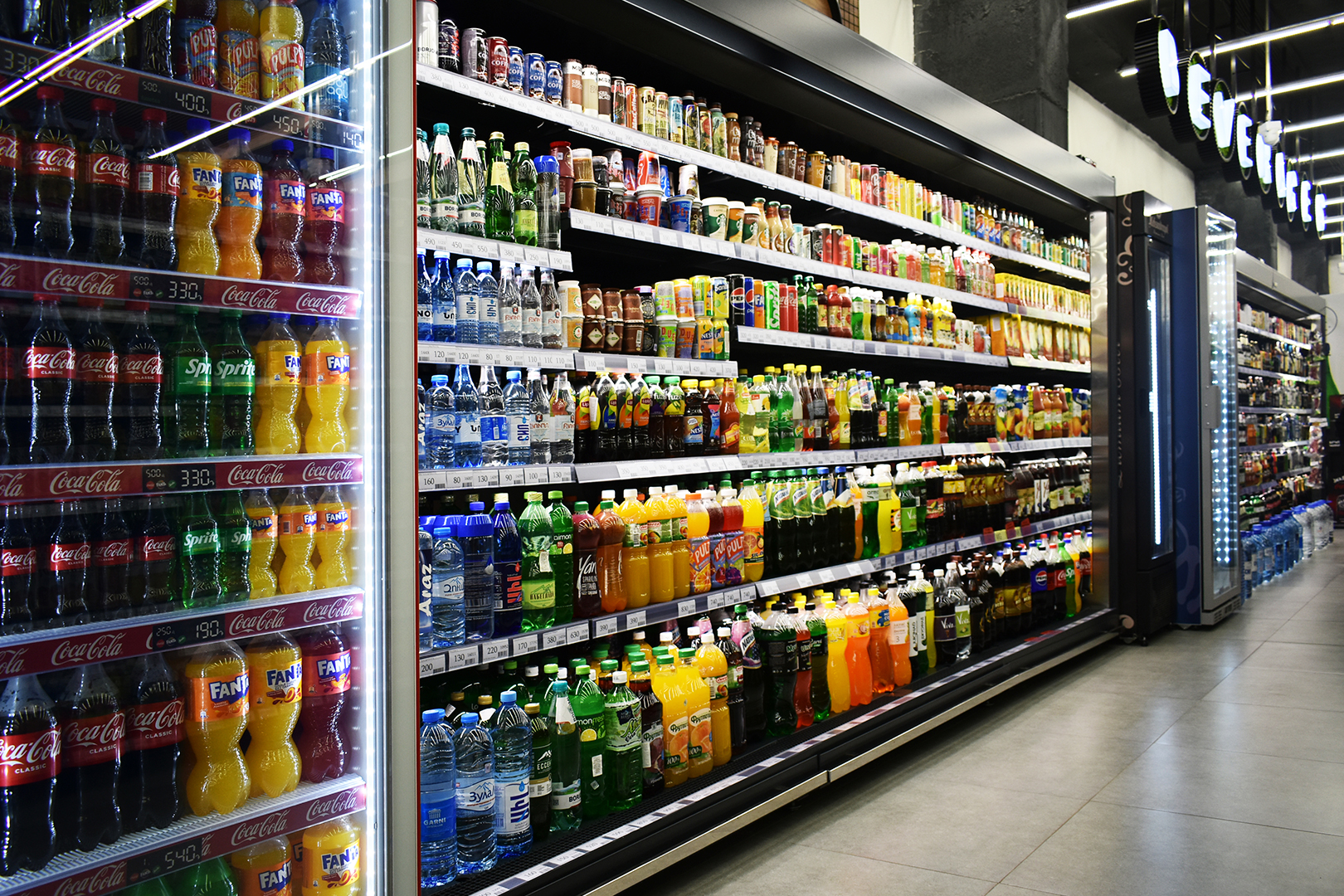 Refrigerated multideck cabinets Indiana 2 MV 080 MT O M, сonvenience store MG 4, Armenia Refrigerated multideck cabinets Indiana 2 MV 080 MT O M, сonvenience store MG 4, Armenia