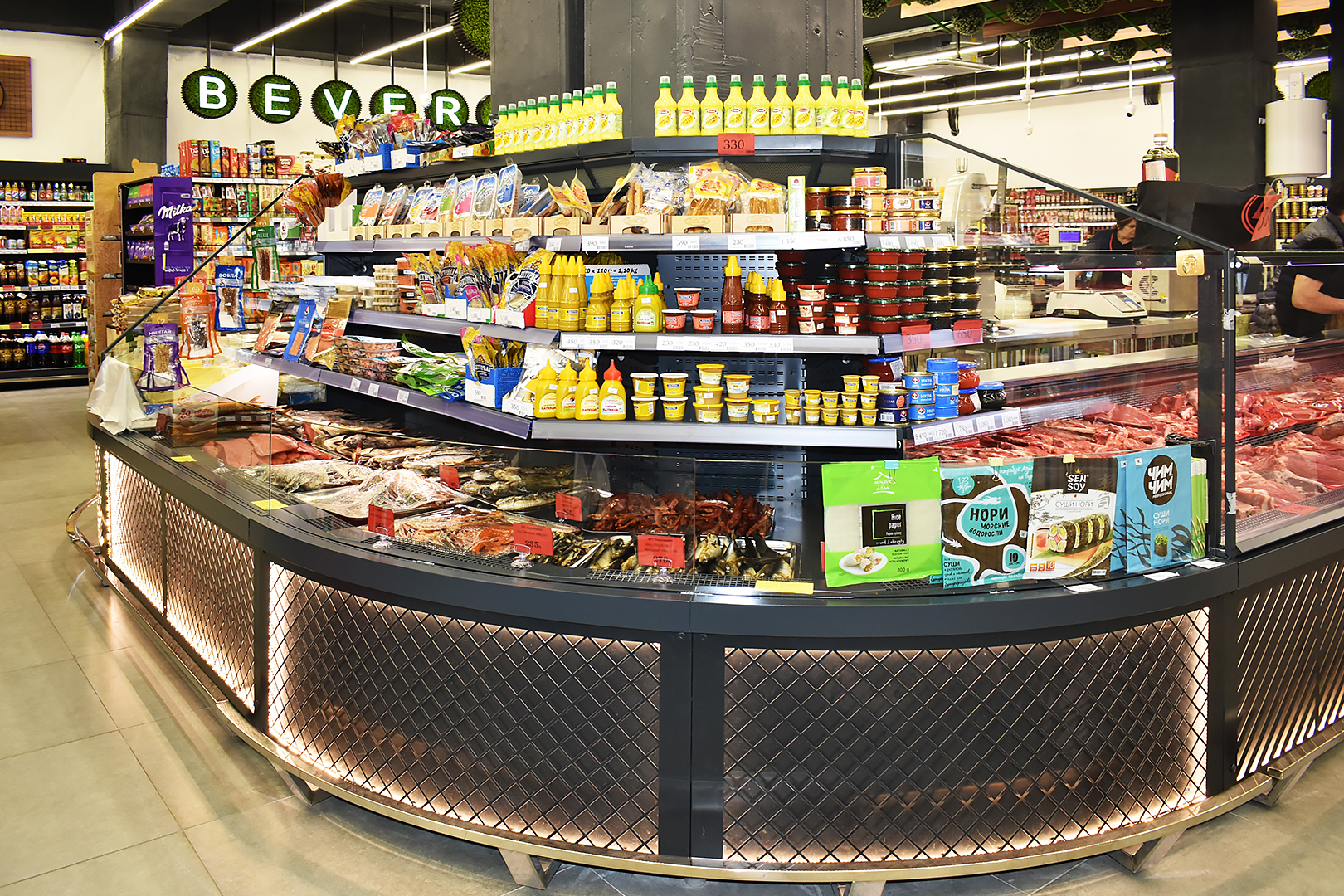 Refrigerated counters Missouri MC 120 cascade self 130-DBM, сonvenience store MG 4, Armenia Refrigerated counters Missouri MC 120 cascade self 130-DBM, сonvenience store MG 4, Armenia