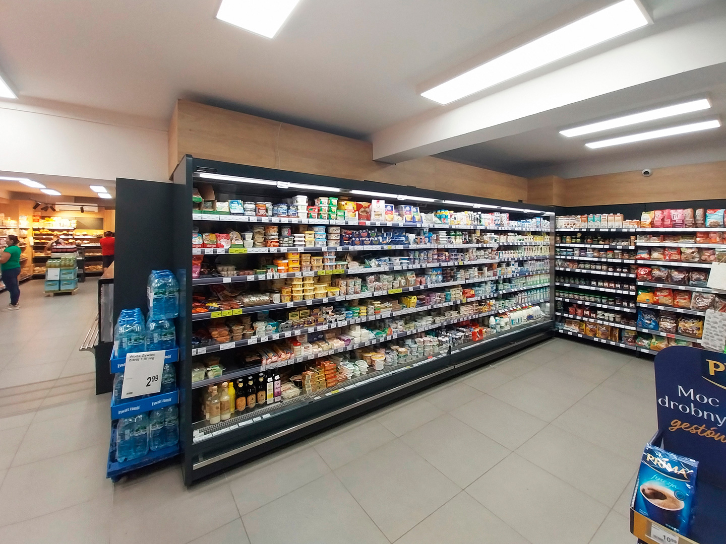 Refrigerated multideck cabinets Indiana 2 MV 080 MT O 220-DLMA, convenience store Groszek, Poland Refrigerated multideck cabinets Indiana 2 MV 080 MT O 220-DLMA, convenience store Groszek, Poland