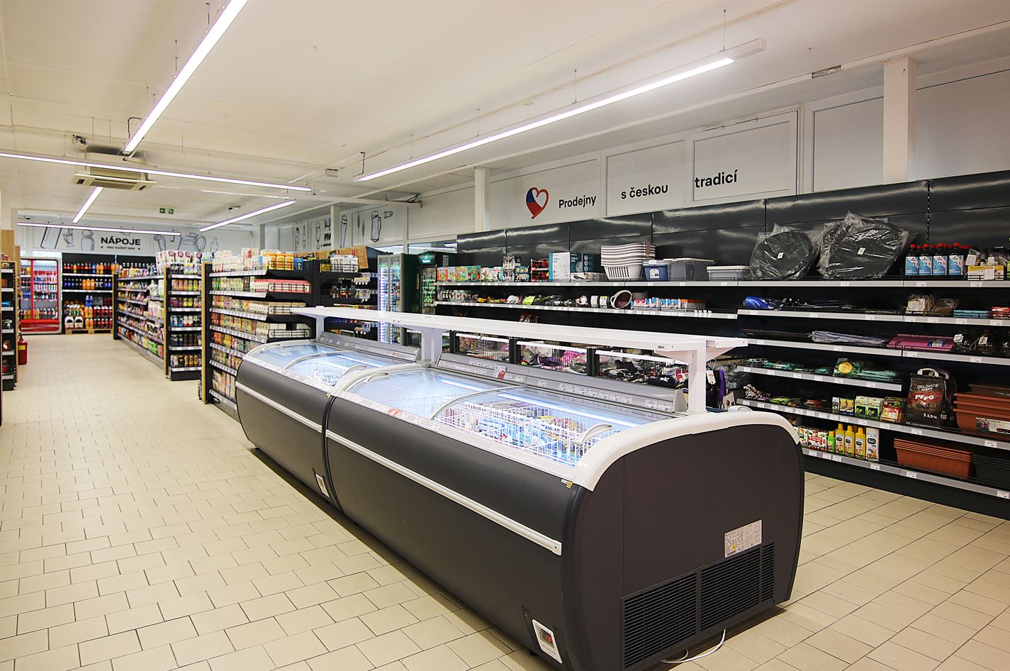 Frozen foods units Dupla AH 147 LT C 093-SLA, convenience store COOP, Czech Republic Frozen foods units Dupla AH 147 LT C 093-SLA, convenience store COOP, Czech Republic