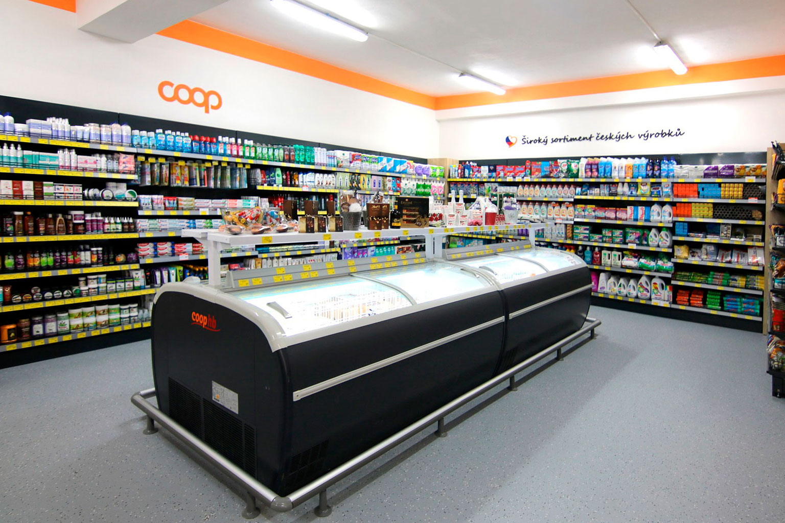 Frozen foods units Dupla AH 147 LT C 093-SLA, convenience store COOP, Czech Republic Frozen foods units Dupla AH 147 LT C 093-SLA, convenience store COOP, Czech Republic