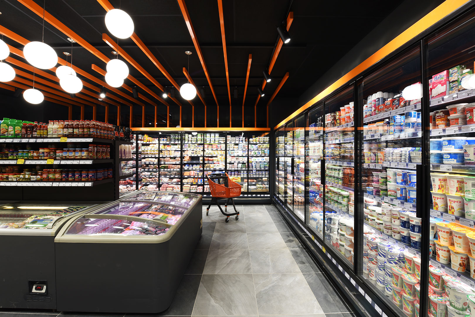 Refrigerated multideck cabinets Indiana MV 090 D 220-DLM, CBS convenience store, Bulgaria Refrigerated multideck cabinets Indiana MV 090 D 220-DLM, CBS convenience store, Bulgaria