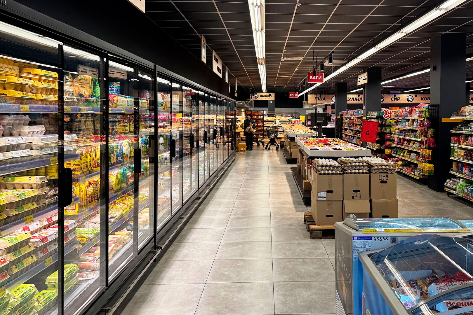 Refrigerated multideck cabinets Indiana 2 MV 070 MT D 205-DLM, Eco Market supermarket Refrigerated multideck cabinets Indiana 2 MV 070 MT D 205-DLM, Eco Market supermarket