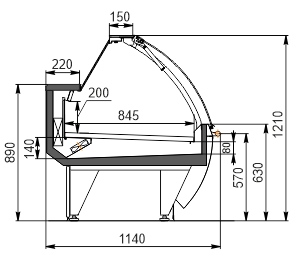 Refrigerated counters Missouri cold diamond MG 114 deli PS 121-DLM Refrigerated counters Missouri cold diamond MG 114 deli PS 121-DLM