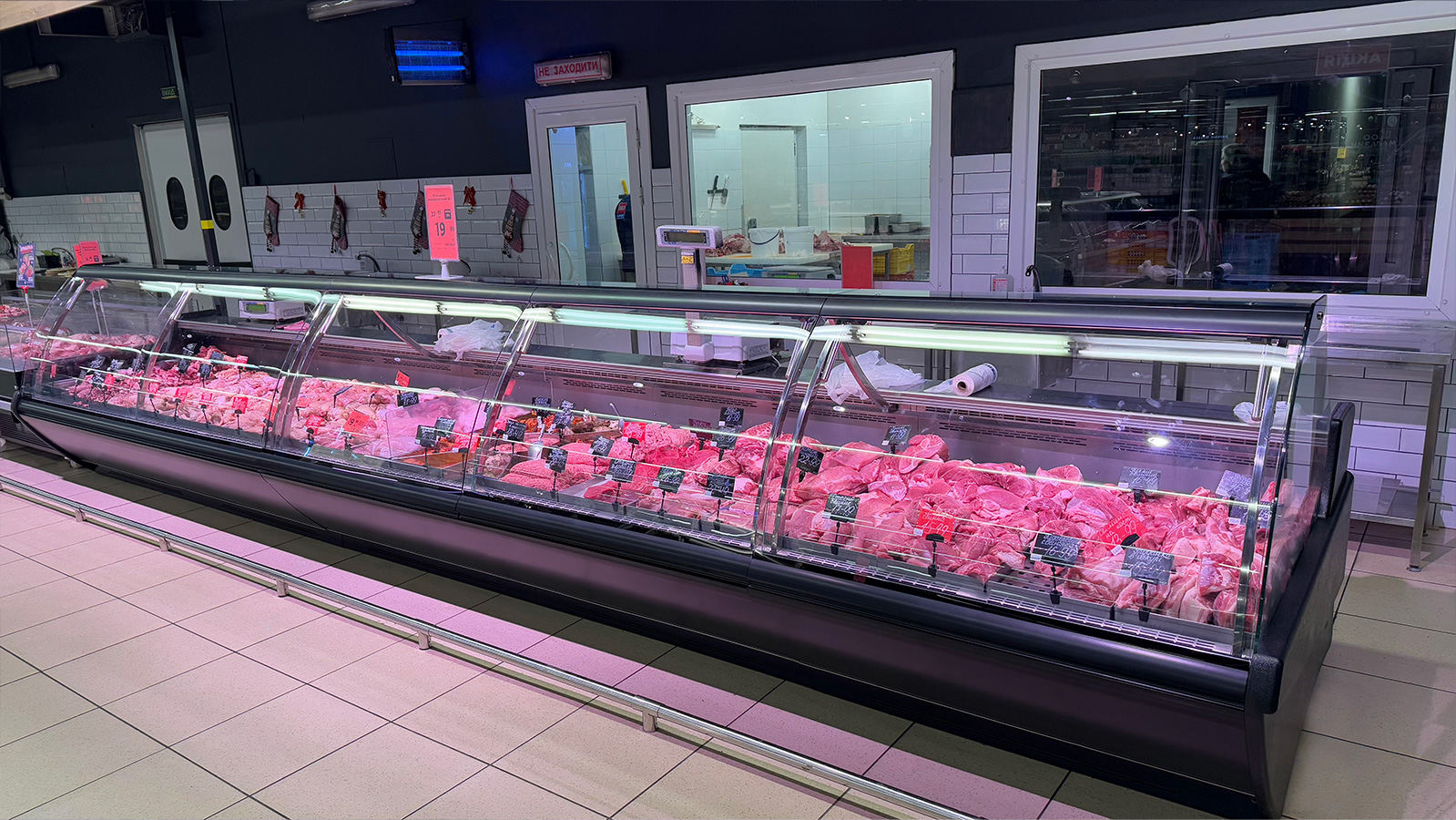Refrigerated counters Symphony MG 120 deli PS 125-DBM, convenience store ECO market, Kyiv, Ukraine Refrigerated counters Symphony MG 120 deli PS 125-DBM, convenience store ECO market, Kyiv, Ukraine