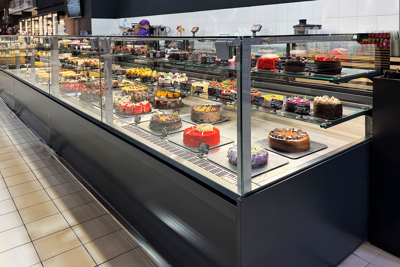 Confectionery counters Missouri AC 120 patisserie PS 140-DLA, Ultramarket supermarket, Ukraine Confectionery counters Missouri AC 120 patisserie PS 140-DLA, Ultramarket supermarket, Ukraine