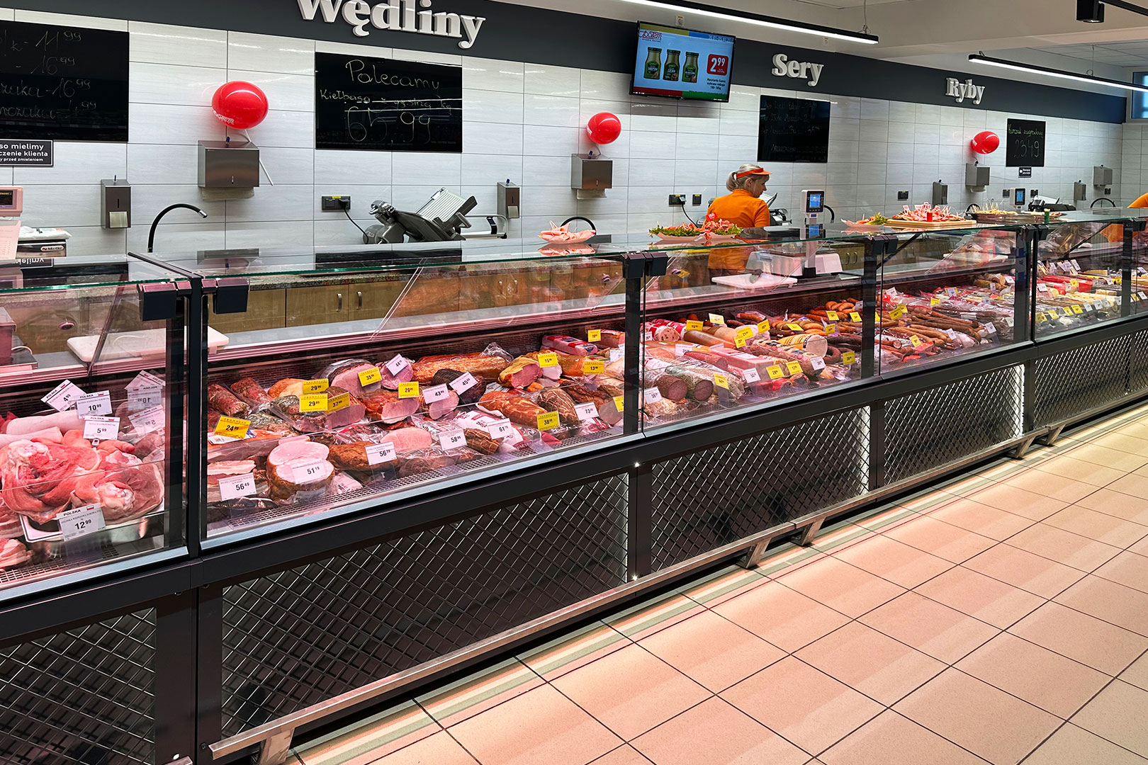 Refrigerated counters Мissouri MС 120 deli PS 130-DBM, convenience store Społem, Poland Refrigerated counters Мissouri MС 120 deli PS 130-DBM, convenience store Społem, Poland