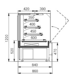 Refrigerated counters Missouri AC 084 patisserie OS 120-DLA Refrigerated counters Missouri AC 084 patisserie OS 120-DLA
