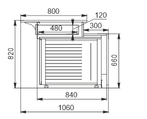 Neutral module Missouri NC 084 cash desk self 082
