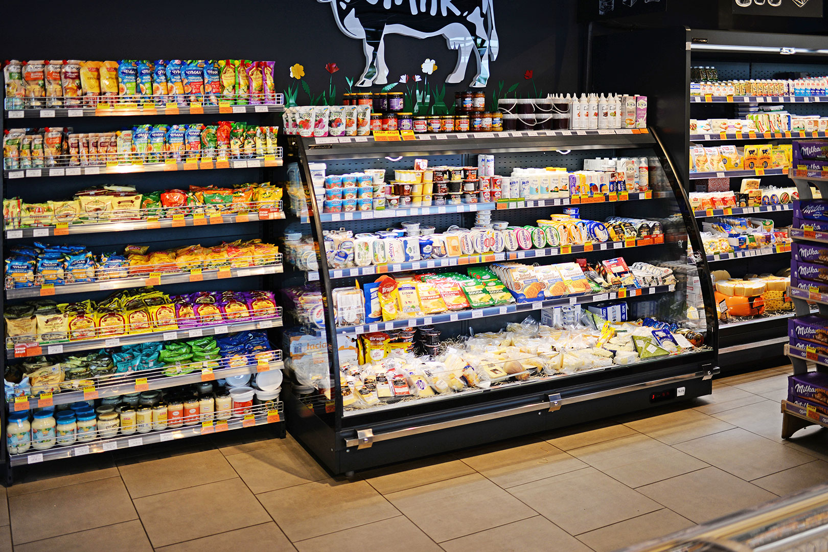 Semi-vertical cabinet Louisiana eco MSV 095 MT O 160-DLM, Food House supermarket, Ukraine Semi-vertical cabinet Louisiana eco MSV 095 MT O 160-DLM, Food House supermarket, Ukraine