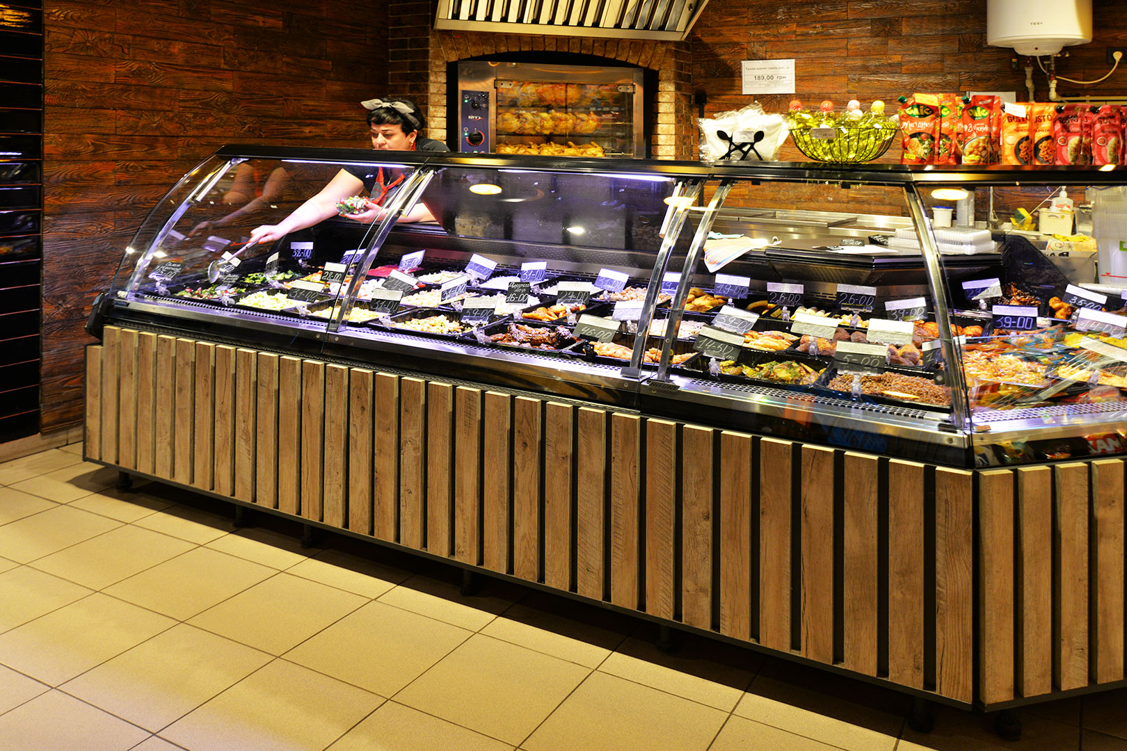 Refrigerated counters Missouri MC 120 deli PS 130-DBM, Food House supermarket, Ukraine Refrigerated counters Missouri MC 120 deli PS 130-DBM, Food House supermarket, Ukraine